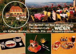 73868511 Bad Mergentheim Terrassen Cafe Waldeck Balkonblick Kaffee Kuchen Vesper - Bad Mergentheim