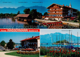 73868497 Seebruck Chiemsee Hotel Wassermann Mit Hochgern Hochplatte Kampenwand B - Sonstige & Ohne Zuordnung