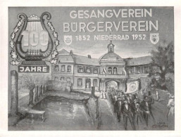 73868443 Niederrad 100 Jahre Gesangverein Buergerverein Kuenstlerkarte Sonderste - Frankfurt A. Main