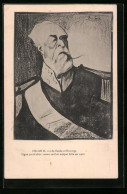 Künstler-AK Oscar II. Von Schweden  - Familias Reales