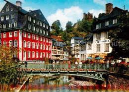 73801308 Monschau Rotes Haus Und Burgruine Haller Cafe Hotel Monschau - Monschau