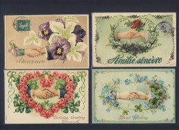 Graceful Hand, Handshake, Flowers - 11x Postcard Lot - Sonstige & Ohne Zuordnung