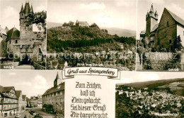 73761540 Spangenberg Hessen Schloss Panorama Marktplatz Gesamtansicht Spangenber - Other & Unclassified