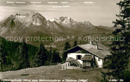 73761476 Hochlandhuette Mit Wettersteingebirge Mit Zugspitze Hochlandhuette - Mittenwald