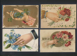 Graceful Hand, Handshake, Flowers - 11x Postcard Lot - Otros & Sin Clasificación