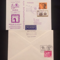 C) 1974. GERMANY. FIRST AIRMAIL ENVELOPE SENT ISRAEL. MULTIPLE STAMPS. FRONT AND BACK. - Autres & Non Classés