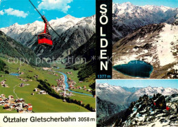 73761323 Soelden Oetztal Bergbahn Gletscherbahn Bergwandern Oetztaler Alpen Talb - Sonstige & Ohne Zuordnung