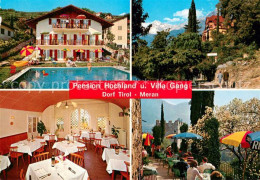 73761316 Dorf Tirol Suedtirol IT Pension Hochland Und Villa Gang Restaurant Swim - Altri & Non Classificati