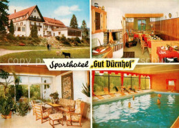 73761299 Rieneck Sporthotel Gut Duernhof Restaurant Hallenbad Wintergarten Riene - Autres & Non Classés