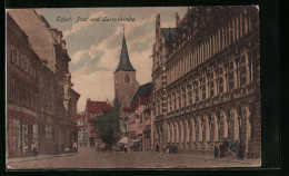 AK Erfurt, Post Und Lorenzkirche  - Erfurt