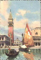 72397758 Venezia Venedig Piazzetta S. Marco Kuenstlerkarte Venezia Venedig - Altri & Non Classificati