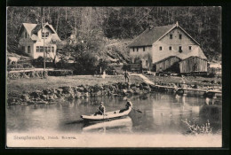 AK Stempfermühle /Fränk. Schweiz, Menschen Mit Paddelboot  - Sonstige & Ohne Zuordnung