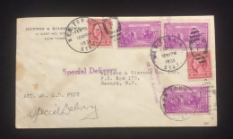 C) 1938. UNITED STATES. INTERNAL MAIL. MULTIPLE STAMPS. XF - Other & Unclassified