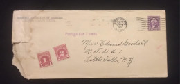 C) 1937. UNITED STATES. INTERNAL MAIL. MULTIPLE STAMPS. 2ND CHOICE - Other & Unclassified
