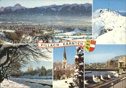 72396539 Villach Kaernten Mittagskogel Kirche Heiliges Kreuz Winter Villach-Inne - Otros & Sin Clasificación