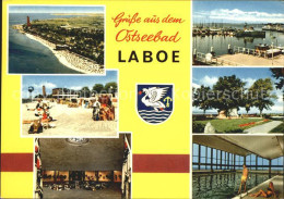72396419 Laboe Fliegeraufnahme Strand Hafen  Laboe - Laboe