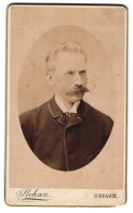 Fotografie G. Pechan, Urfahr, Rudolfsstr. 3, Portrait Stattlicher Herr Mit Schnurrbart Im Jackett  - Anonymous Persons