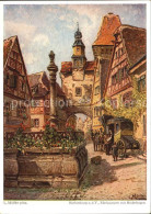 72394962 Rothenburg Tauber Markusturm Mit Roederbogen Kuenstlerkarte Rothenburg  - Rothenburg O. D. Tauber