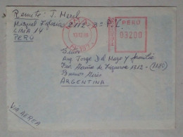 Pérou - Enveloppe Aérienne Circulée (1989) - Pérou