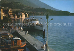 72394835 Malcesine Lago Di Garda Navigazione Turistica Lungo Il Lago Bootsanlege - Autres & Non Classés