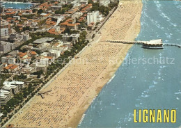 72394776 Lignano Panorama Aereo Dal Mare Lignano Pineta - Sonstige & Ohne Zuordnung