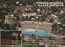 72394742 Baden Wien Thermalstrandbad Fliegeraufnahme Baden - Andere & Zonder Classificatie