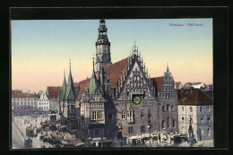 AK Breslau, Blick Auf Das Rathaus  - Schlesien