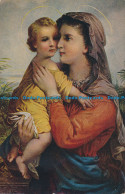 R154075 Old Postcard. Virgin With Child - Monde