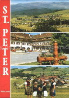 72394702 St Peter Schwarzwald Platz Hotel Brunnen Trachten Panorama Luftkurort S - St. Peter