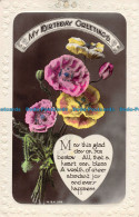 R152871 My Birthday Greetings. Flowers. W. And K. RP - Monde