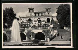 AK Potsdam, Schloss Sanssouci, Orangerie Mit Der Fontäne  - Autres & Non Classés