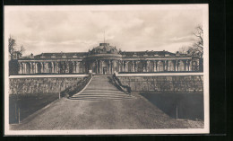 AK Potsdam, Schloss Sanssouci, Auf Der Gartenseite  - Sonstige & Ohne Zuordnung