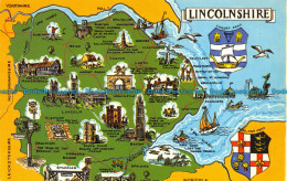 R153514 Lincolnshire. A Map. Photo Precision. Colourmaster - Monde