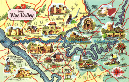 R153524 The Wye Valley. A Map - Monde