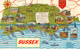 R153528 Sussex. A Map. C. G. Williams. 1969 - Monde