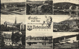 72394397 Bodenwerder Weserbruecke Eckberg Hopfenberg Hotel Zum Anker Berggarten  - Bodenwerder