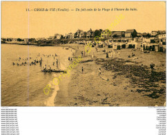 85.  CROIX DE VIE .  Un Joli Coin De La Plage à L'heure Du Bain . - Saint Gilles Croix De Vie