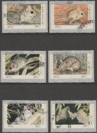 AUSTRALIA - DIE-CUT-USED 1992 $2.70 Threatened Species Counter Printed Labels, Backing Attached - Usati