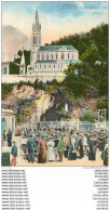 65.  LOURDES . La Grotte Et La Basilique . - Lourdes