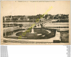 37.  TOURS .  Vue Générale Du Grand Pont De Pierre Et La Loire ; - Tours