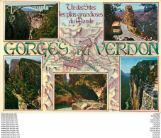 04.  LES GORGES DU VERDON .  CP Multivues . - Altri & Non Classificati