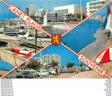 66.  CANET PLAGE .  CP Multivues . - Canet Plage