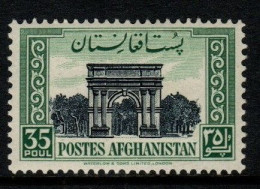 Afghanistan Cat 365 1951 33rd Independence Day 35p Black And Green MNH - Afganistán