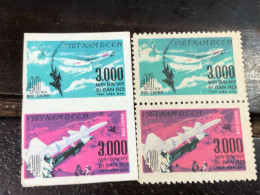 VIET  NAM  NORTH STAMPS-print Test Imperf 1968-(3000th Us Aircraft Brought Down Over North Vietnam  Color)1 Pcs  2 STAMP - Viêt-Nam