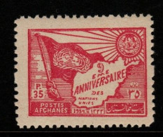 Afghanistan Cat 419 1954 United Nation Day 35p Red MNH - Afghanistan