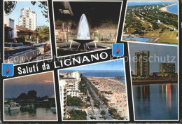 72393663 Lignano Fliegeraufnahme Skyline Promenade Brunnen Lignano Pineta - Other & Unclassified