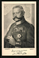 AK Paul Von Hindenburg, Der Feldmarschall Mit Eisernem Kreuz  - Historical Famous People