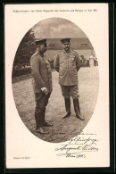 AK Paul Von Hindenburg, Der Feldmarschall Mit Dem Kaiser Durch Kaiserin Und Königin Fotografiert  - Personajes Históricos