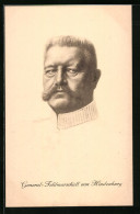AK Paul Von Hindenburg, Der Generalfeldmarschall Im Portrait  - Personnages Historiques