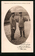 AK Paul Von Hindenburg, Der Generalfeldmarschall Mit Dem Kaiser, Aufgenommen Von Der Kaiserin Juli 1915  - Historische Figuren